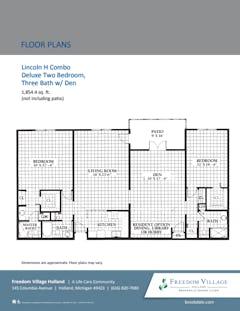 The Lincoln H Combo floorplan image