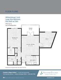 The Williamsburg C floorplan image