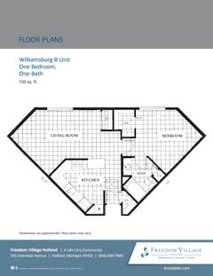 The Williamsburg B floorplan image