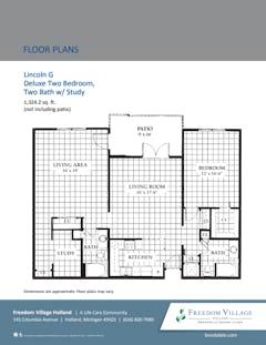 The Lincoln G floorplan image