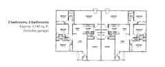 The Masonic Village Estates (3 Bed 2 Bath) floorplan image