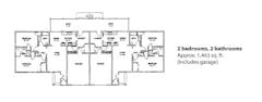 The Masonic Village Estates (2 Bed 2 Bath) floorplan image