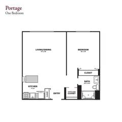 The Portage floorplan image