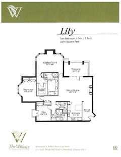 The Lily floorplan image