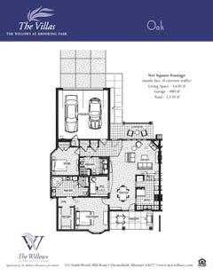The Oak Villa floorplan image