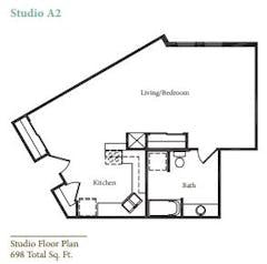 Studio A2 floorplan image