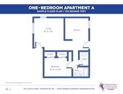 The Apartment A (1BR) floorplan image