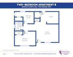The Apartment B (2BR) floorplan image
