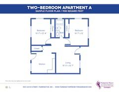 The Apartment A (2BR) floorplan image