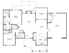 The Two Bedroom Villa (1,200 sqft) floorplan image