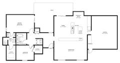 The Two Bedroom House (1,600 sqft) floorplan image