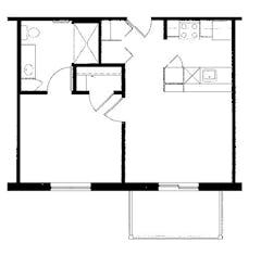The One Bedroom 2 at Naomi House floorplan image