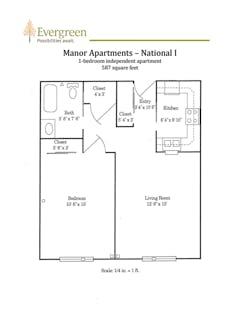The National at Manor floorplan image