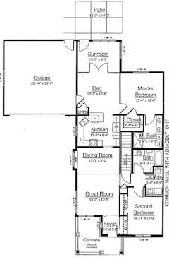 The Oak Ridge with Basement floorplan image