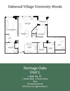 Unit L at Heritage Oaks floorplan image