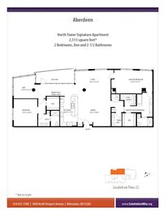 The Aberdeen Signature at North Tower floorplan image