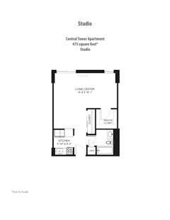 The Studio at Central Tower floorplan image
