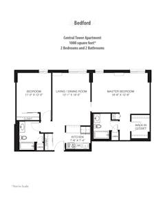 The Bedford at Central Tower floorplan image