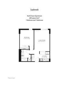 The Saybrook at Central Tower floorplan image