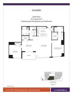 The Constable at South Tower floorplan image
