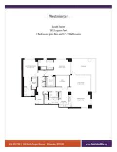 The Westminster at South Tower floorplan image