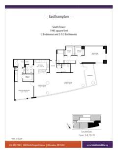 The Easthampton at South Tower floorplan image
