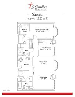 The Savona floorplan image