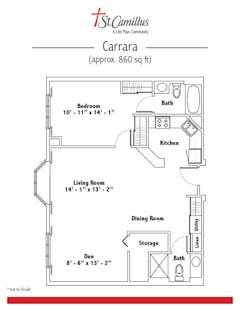 The Carrara floorplan image