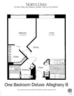 The Alleghany B floorplan image
