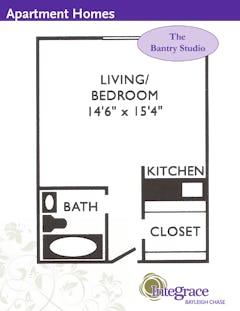 The Bantry Studio floorplan image