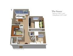 The Sussex floorplan image
