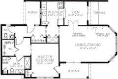 The Blue Ridge Cottage Home floorplan image