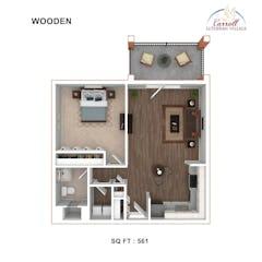 Wooden floorplan image