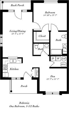 The Bohemia Cottage floorplan image