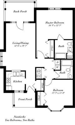 The Nanticoke Cottage floorplan image