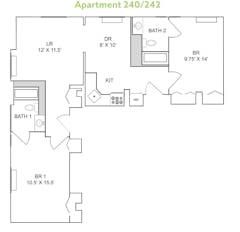 Apartment 240/242 floorplan image