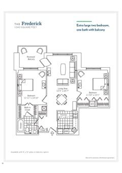 The Frederick floorplan image