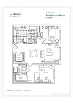 The Oxford floorplan image