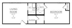 The Bethea Suite floorplan image