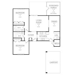 The Patio Home floorplan image