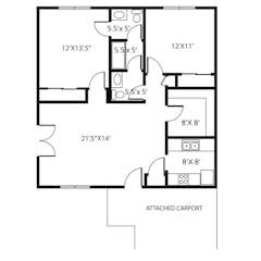 The Cypress 1B floorplan image