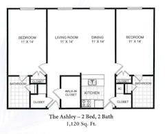 The Ashley  floorplan image