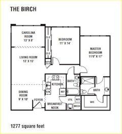 The Birch floorplan image