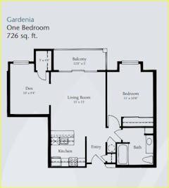 The Gardenia floorplan image