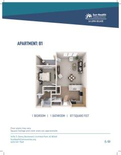 The Apartment B1 floorplan image