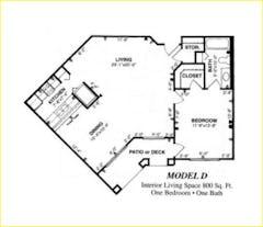 The Model D floorplan image