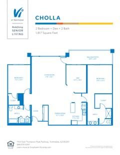 The Cholla floorplan image