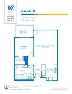 The Acacia floorplan image