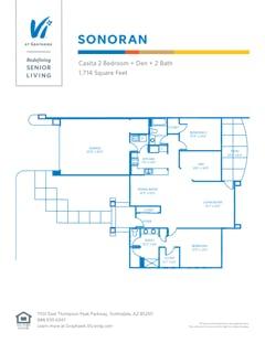 The Sonoran floorplan image
