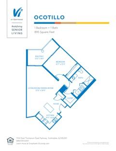 The Ocotillo floorplan image